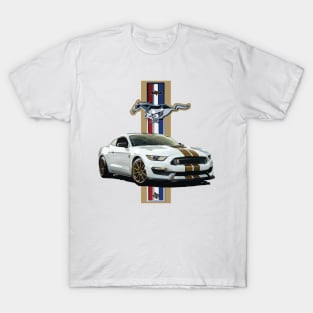 Texas Style Mustang Pony Gold T-Shirt